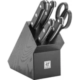 Zwilling Gourmet 6-tlg, Messerblockset, Schwarz