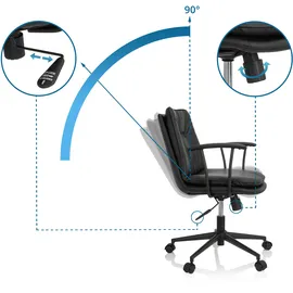 HJH Office SMALLO Kunstleder Schwarz