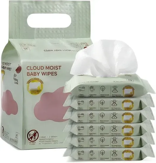 Bc Babycare Feuchttuch, 6 × 10 = 60 Tücher