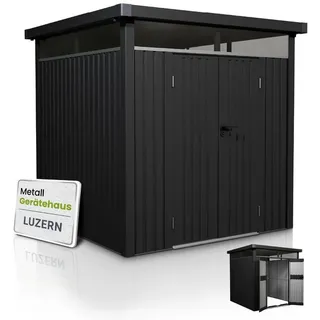 Juskys Metall Gerätehaus Luzern - Anthrazit