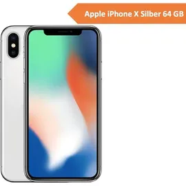 Apple iPhone X 64 GB Silber