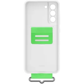 Samsung Silicone cover with Strap EF-GG990 für Galaxy S21 FE 5G white