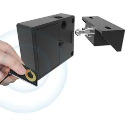 RFID-Schloss mit NFC F019, für verdeckten Einbau, schwarz