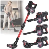 casativo-tech Casativo 2in1-Akku-Handstaubsauger rot/schwarz