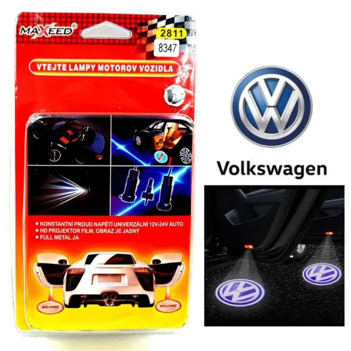 LED-Türleuchte mit VW-Logo