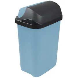 KEEEPER Abfallbehälter mit Rolldeckel, 50 l, 39 x 29,5 x 67,5 cm, Rasmus, Blau (Nordic Blue)