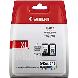 Canon PG-545XL schwarz + CL-546XL CMY