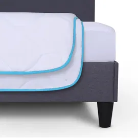BestLivings 4 Jahreszeitenbett mit blauer Biese - 200cm x 220 cm