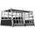 CADOCA Hundetransportbox XL 89 x 70 x 51 cm Silber