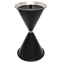 SZ Metall Stand-Aschenbecher »spitze Kegel« schwarz, 40x71 cm