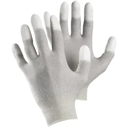 ESD-Nylon/Kohlefaser Feinstrickhandschuhe 810 grau - 8 (M)