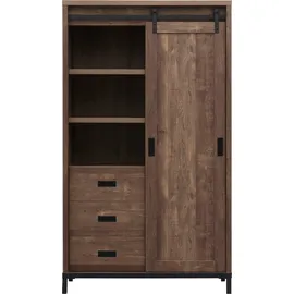 omg design Stanley Wohnzimmerschrank 120 x 170 x 45 cm Braun
