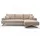 GRAINGOLD Ecksofa Leto Beige Rechts