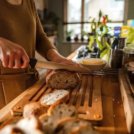 Fiskars Functional Form, Schneidebrett, Brotbrett und Kunststoffbrett , Bambus/Kunststoff, 1057550