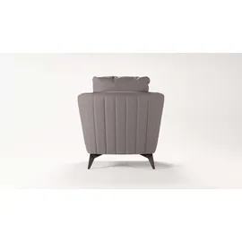 Home Affaire Cocktailsessel HOME AFFAIRE "MATTHEW Sessel, Maße B/T/H: 83/85/88 cm", grau (taupe), B:83cm H:88cm T:85cm, 100% Polyester, Sessel, Cocktailsessel, modern, mit Rückenkissen