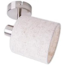 NÄVE Deckenspot MARON beige (natur), 1, H: 19cm, 1 Stk., Leuchten, Spot, E14 max. 40W, Metall/Textil, Deckenspot