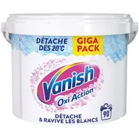 Vanish Oxi Action Weißer Booster – Fleckenentferner für Textilien & Weißheitsauffrischer – Wirksames Pulver ab 20 °C – 2,7 kg Topf