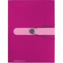 herlitz Gummizugmappe PP A4 beere opak to go