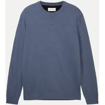Tom Tailor 1038426 Basic Knit Pullover Vintage Indigo Blue Melange L