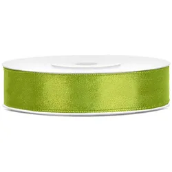 Satin Geschenkband grün 25m 12mm breit
