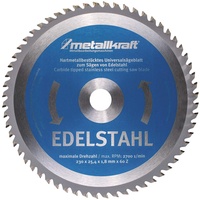 Metallkraft Sägeblatt für Edelstahl Ø 320 x 2,2 x 25,4 mm Z84