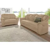 sit&more Polstergarnitur Bansin, bestehend aus einem 3- und einem 2- Sitzer, inklusive Federkern braun