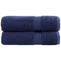 VidaXL Premium-Duschtücher SOLUND 2 Stk. Marineblau 70x140 cm 600