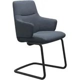 Stressless Stuhl Mint | Freischwinger D400 Calido Blue Mit Armlehnen Niedriger Rücken Matt Schwarz