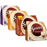 Senseo Cappuccino Set, Kaffeepads, Kaffee Pads, Milchkaffee, 4 Sorten, 32 Pads
