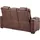 Atlantic Home Collection Couch 2-Sitzer braun