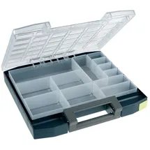 RAACO Sortimentskoffer Polycarbonat 354 x 55 x 323 mm blau 14 Fächer