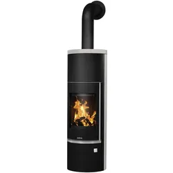 JUSTUS Kaminofen »Faro Aqua 2.0«, schwarz/grau, Kalkstein, 8,5 kW, wasserführend