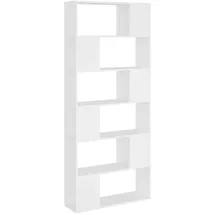 vidaXL Bücherregal Raumteiler 80 x 24 x 186 cm Weiß