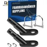 Fahrradkupplung Anhängerkupplung Hundeanhänger Kinderwagen Fahrrad Adapter Sc...