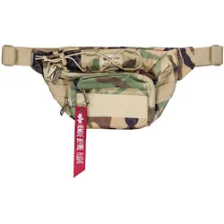 Gürteltasche ALPHA INDUSTRIES "Alpha Industries Accessoires - Bags Tactical Waist Bag", bunt (wdl camo 65), Obermaterial: 100% Nylon, Futter: 100% Nylon, Taschen