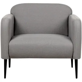 Beliani Sessel STOUBY Polyester 83 x 77 x 74 cm Grau/Schwarz