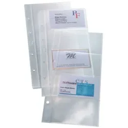 SIGEL Visitenkarte Erweiterungshüllen 10 Stück VZ350 1-reihig 11,6x25,2cm