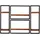SIT Möbel Wandregal-Set 110 x 25 x 75 cm Antikschwarz