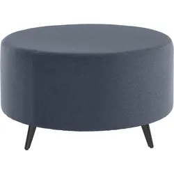 Polsterhocker ANDAS "Hulby", blau (dunkelblau), B:80cm H:47cm T:80cm, 100% Polyester, Hocker, passend zur "Hulby"-Recamiere