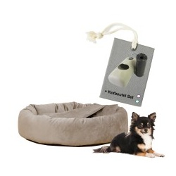 Rohrschneider ® Hundekissen inkl. Gratis-Beigabe, Kuschelhöhle 