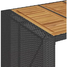 vidaXL Gartenbar Set 5-tlg. Schwarz