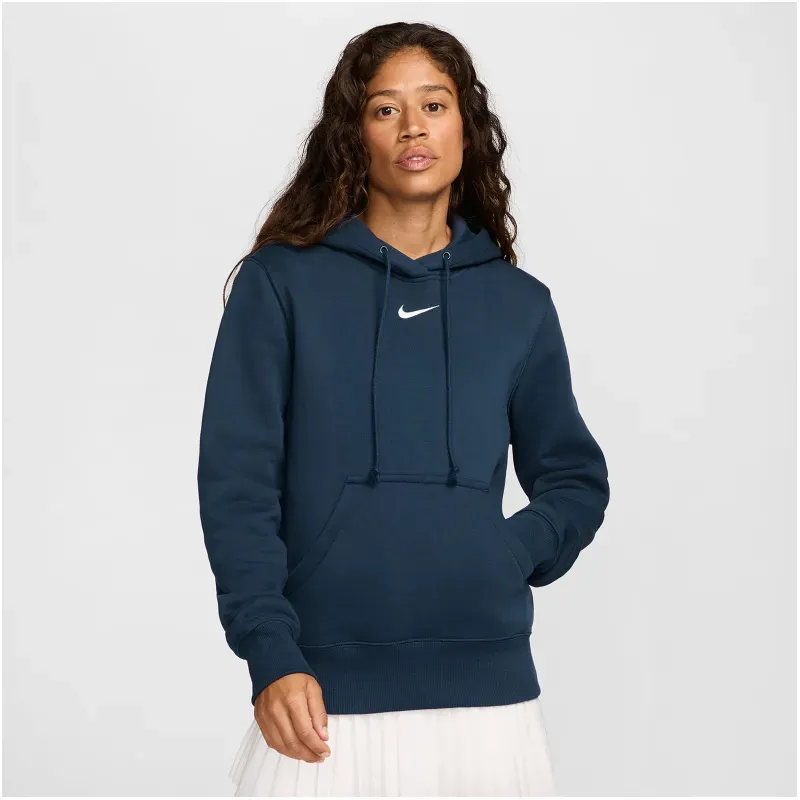 NIKE Sportswear Phoenix Fleece Hoodie Damen 478 - armory navy/sail XL