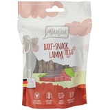 MjAMjAM - Premium Hundesnack - Barfsnack to Go - Lamm, 1er Pack ( 1 x 125 g), naturbelassen ganz ohne synthetische Konservierungsstoffe