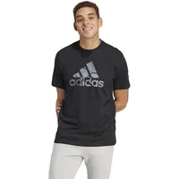 Adidas Herren Camo Badge of Sport Graphic Tee T-Shirt, Black, M