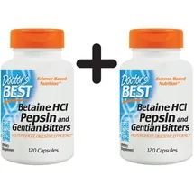 Doctor's Best Betaine HCL Pepsin & Gentian Bitters Kapseln 120 St.