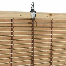 vidaXL Fensterjalousien & -schatten Hellbraun 140 x 220 cm Bambus