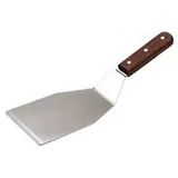 paellaworld international Paella Spachtel Edelstahl 32 cm mit Holzgriff, konisch, empfindliche Speisen