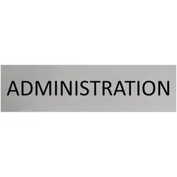 CombiCraft Aluminium Türschild Administration 165x45mm mit 3M-Tape