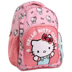 Hello Kitty Kinderrucksack für Schule & Reise Tasche mit Rückengurten