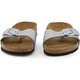 Birkenstock Madrid Birko-Flor schmal silber 35